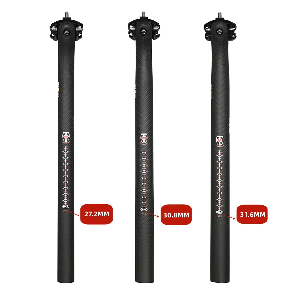 New Carbon MTB Seatpost Offset 20mm Mountain Bike Seat Tube 27.2/30.8/31.6 Ultra-light Gloss/Matte Road Bicycle Seat Post