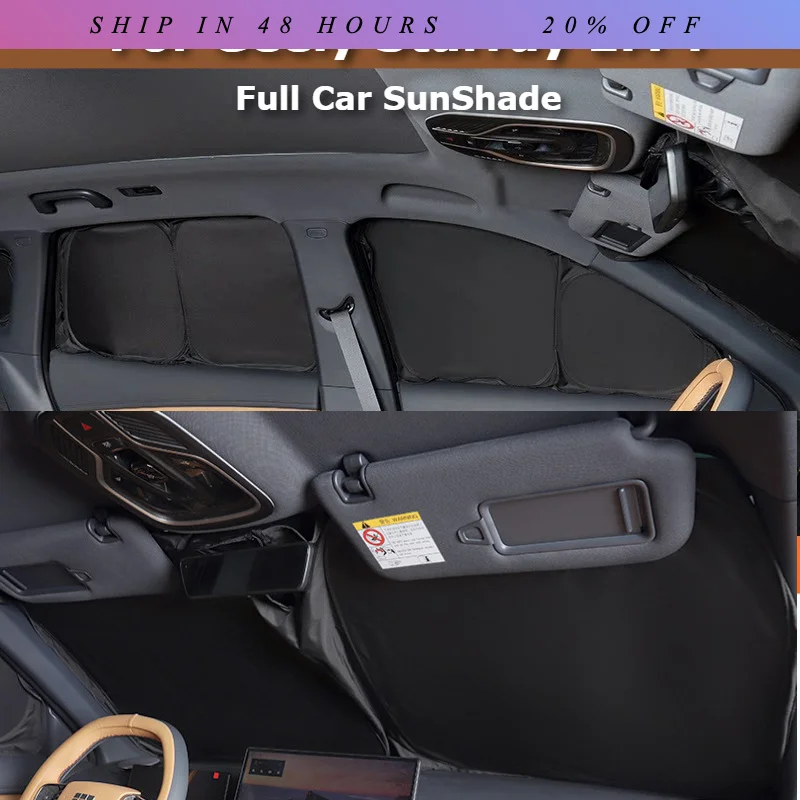iosn For Geely Starray EM-i Galaxy Starship 7 Full Car SunShade Windshield Side Window Sun shade Privacy Curtain Heat Insulation