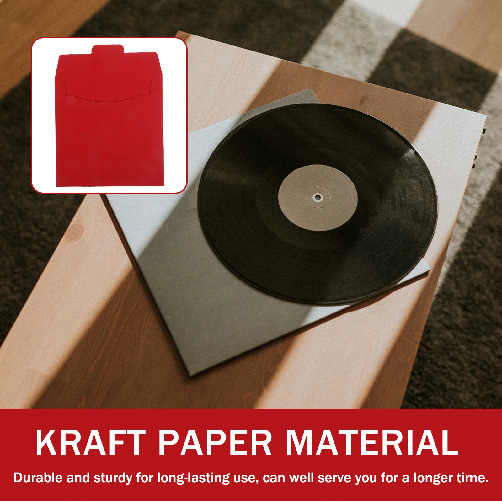 20Pcs Cd Dvd Kraft Paper Sleeves Storage Bag Envelopes for Protection Mailing Wrapping Cd Dvd Storage Holder