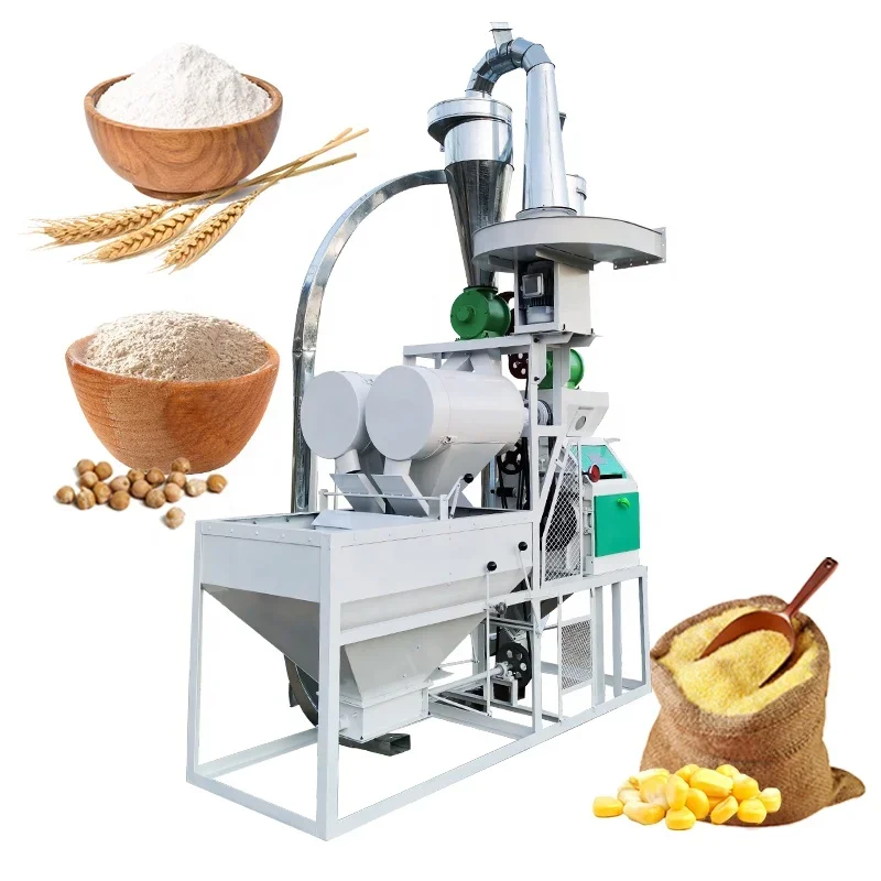 Fine Grinder Full Automatic Maize Wheat Flour Milling Equipment Machine in Ethiopia South Africa for Sale