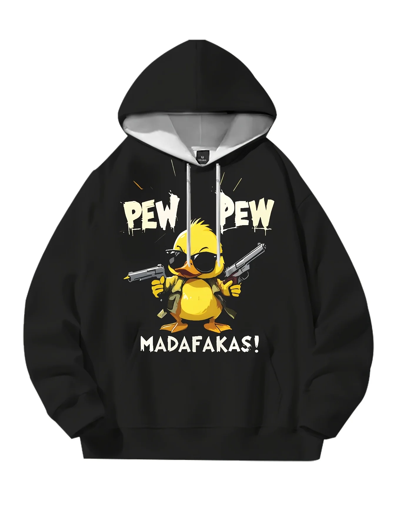 The new men's hoodie for the autumn of 2025 features a street casual and fashionable 3D duck print that is cool and soft