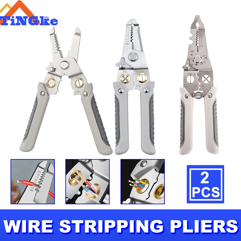Multifuncional Universal Wire Stripping Alicates Alicates de Divisão Profissional do Fio do Eletricista Ferramenta de Hardware Durável Manutenção