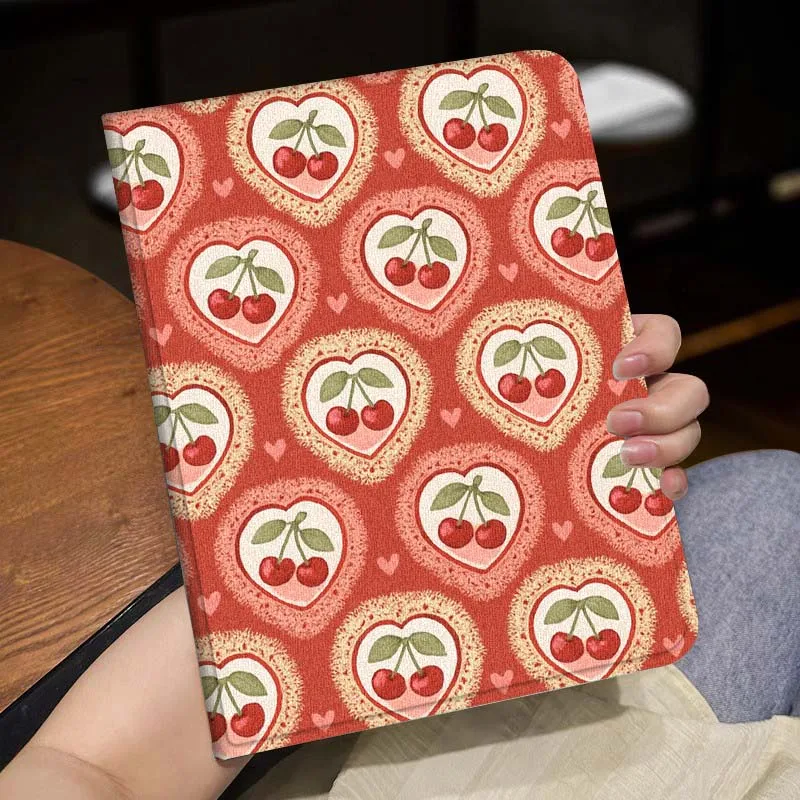 Cartoon Strawberry Heart For Lenovo Xiaoxin Tab Pad K10 K11 Y700 P11 3rd GT Pro Plus Gen Tablet Case Gift Cover