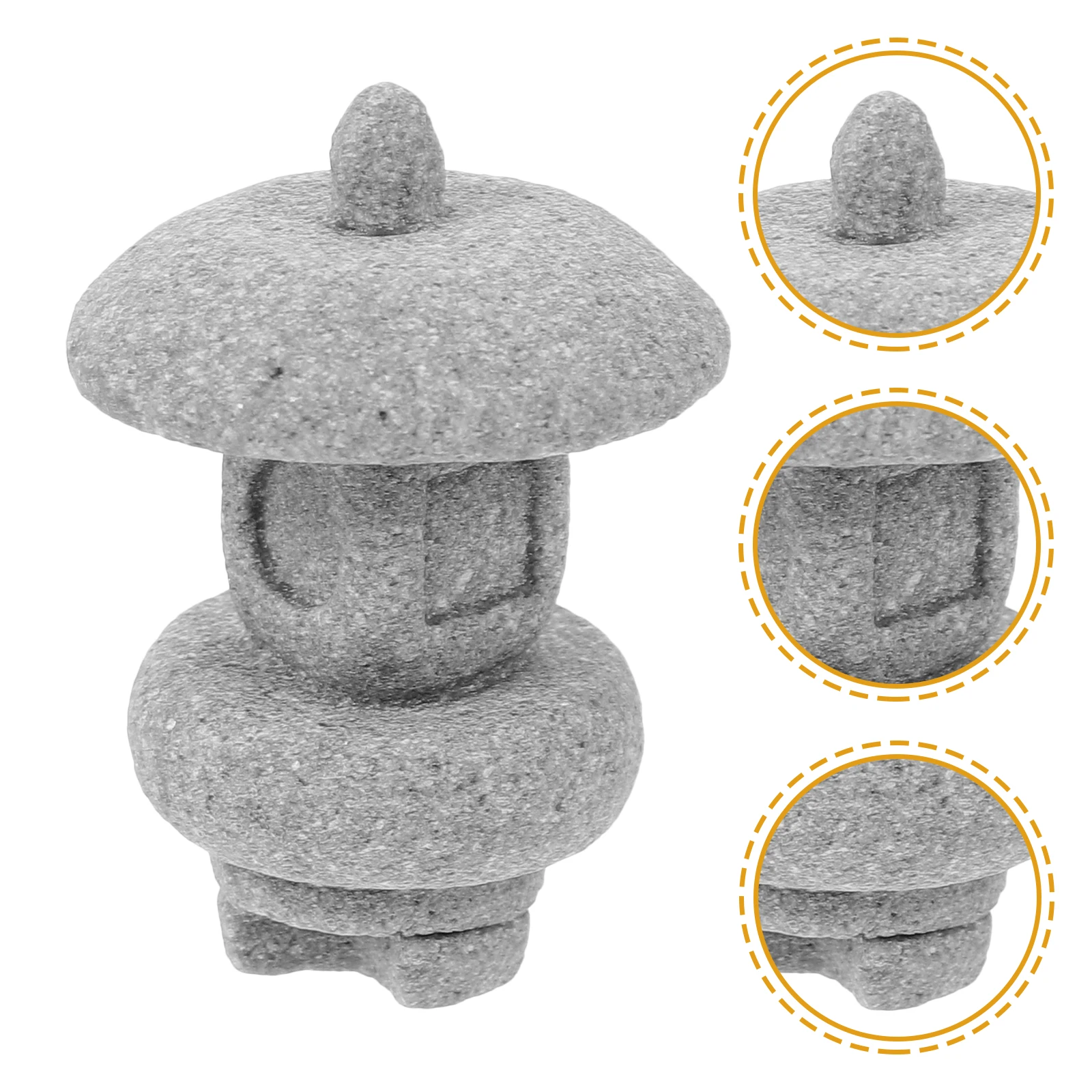 

Stable Stone Ornament Zen Style Decoration Mini Tower Sculpture Yard Balcony Miniature Scene Small Statue Gift Japanese Style