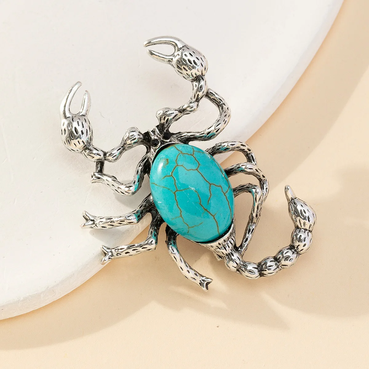 Shell Scorpion Pendant Abalone Shell Opal Turquoise Diy