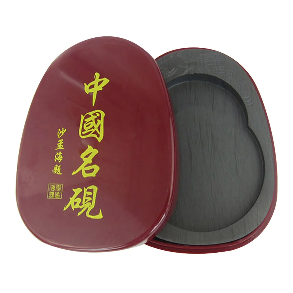 Inkstone Dynamic Calligraphy Durable Plate Chinese Supplies with Cover Student Students Stationery