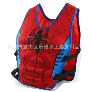 Marvel Avengers Kartun Anak-anak Baju Renang Apung Iron Man Spider-Man Hulk Captain America Baju Renang Apung Hadiah 10 figur aksi metal gear penjualan terbaik - №