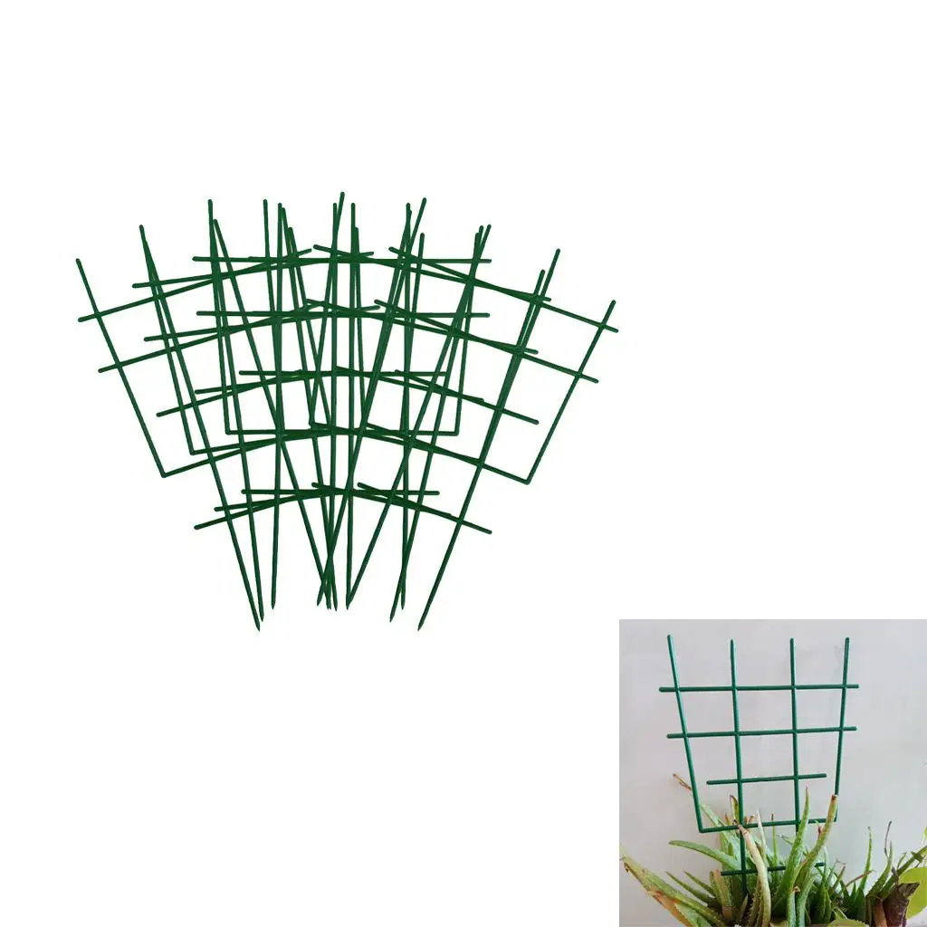 Mini Escalada Planta Treliça, DIY Jardim Durável Treliça, 12 ", 6 pcs