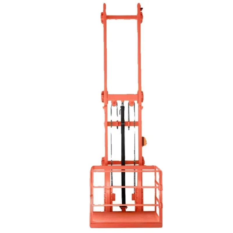 Small electric lift cargo elevator hydraulic platform warehouse workshop home simple elevator hoist