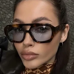 Fashion Vintage Square Sunglasses Women For Men Sun Glasses Punk Shades Luxury Brand Designer Flat Top Shades UV400 Glasses