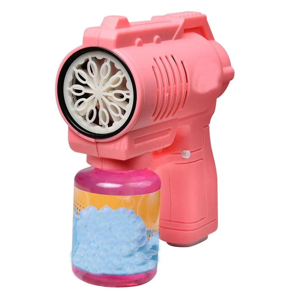 Outdoor Bubble Blowing High Power Fully Automatic Illuminated Music Children's Toy Bubble Gun