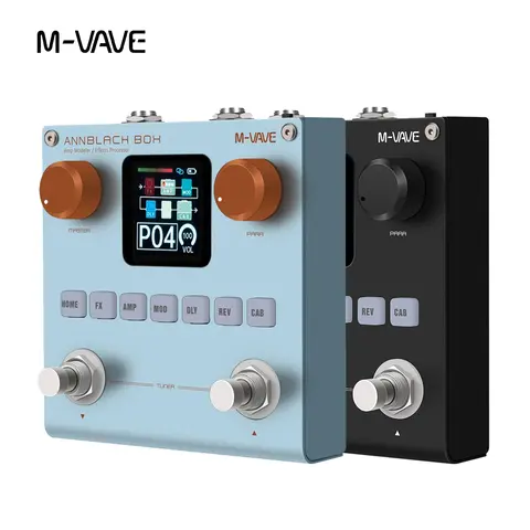 M-VAVE Blackbox Gitar / Bas AMP Modelleyici Çoklu Efekt İşlemcisi Elektro Gitar Bas için Şarj Edilebilir