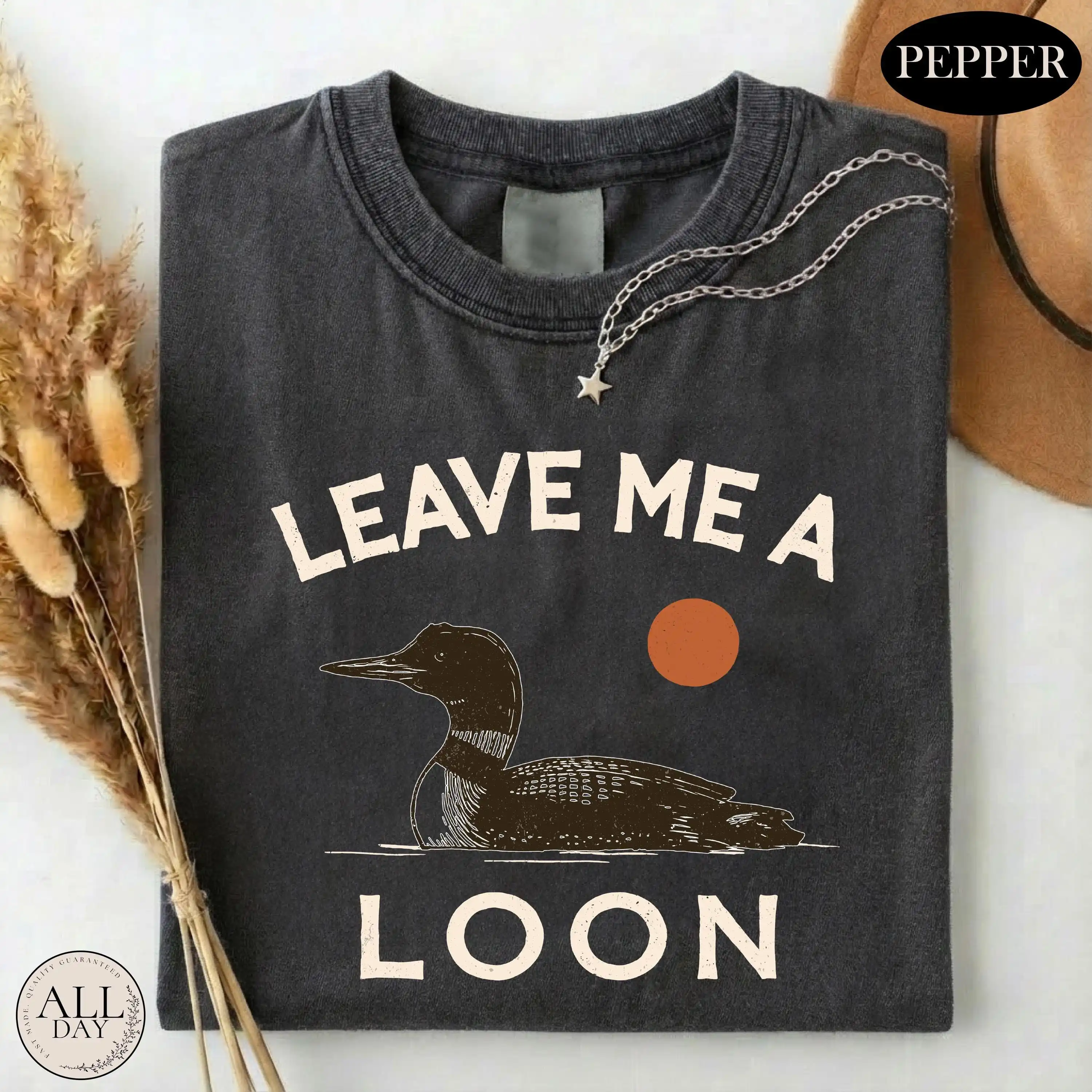 Leave Me A Loon Shirt, Funny Loon Bird T-shirt, Nature Tee, Cabin Lake Life shirt, Gift Bird Lover Humor Top
