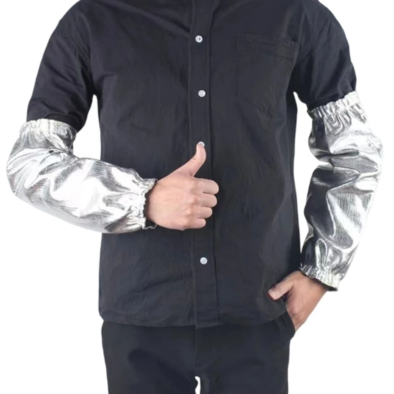 Aluminum Foil Protective Arm Sleeves Unisex for Profession Home Welding Cooking