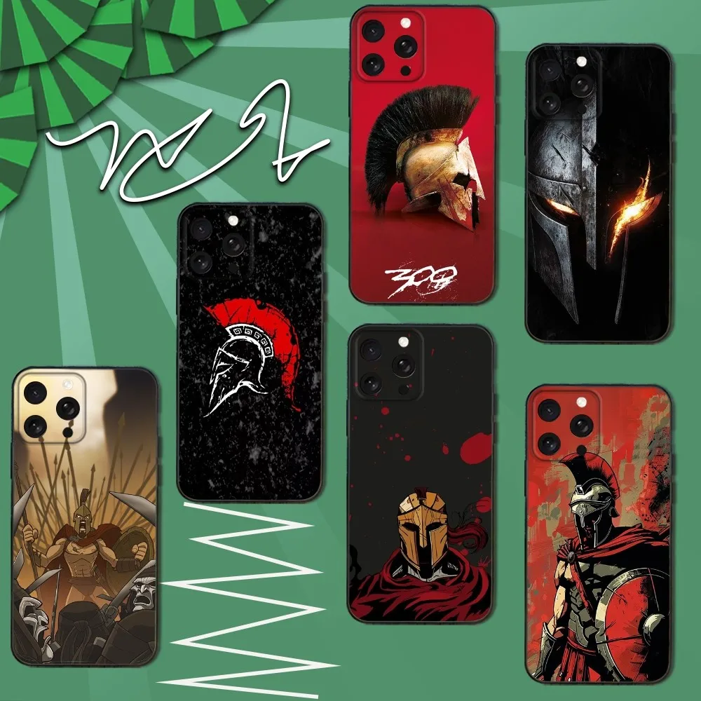 

Flim 300 S-Spartans Phone Case For iPhone 16e,16,15,14,13,12,11,Pro,X,XS,Max,XR,Plus,Mini Soft Black Cover