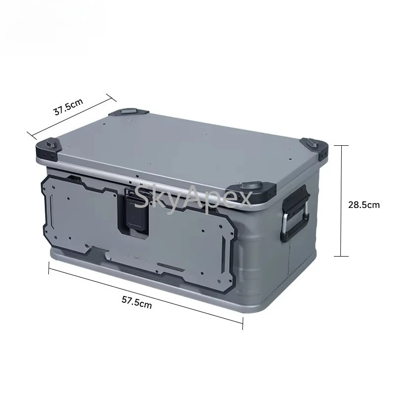 Custom Alloy Top Roof Aluminum Tool Case Outdoor Camp Car Travel  Coffee Storage  Box Containers Waterproof Shockproof Dustproof