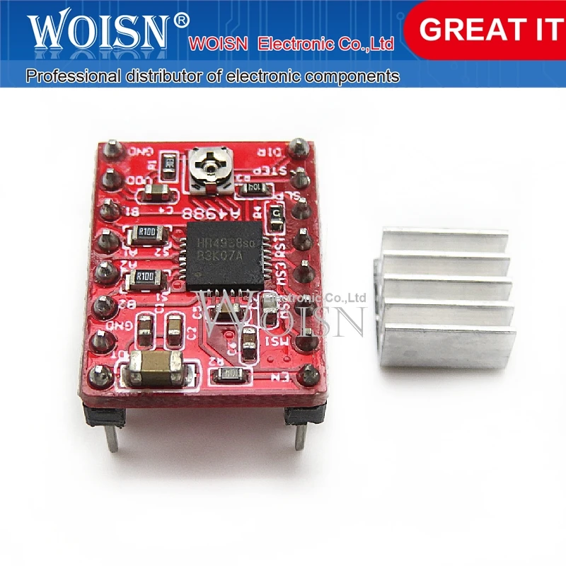 10PCS 3D Printer A4988 Stepper Motor Driver Reprap 2oz A4988 Driver Board