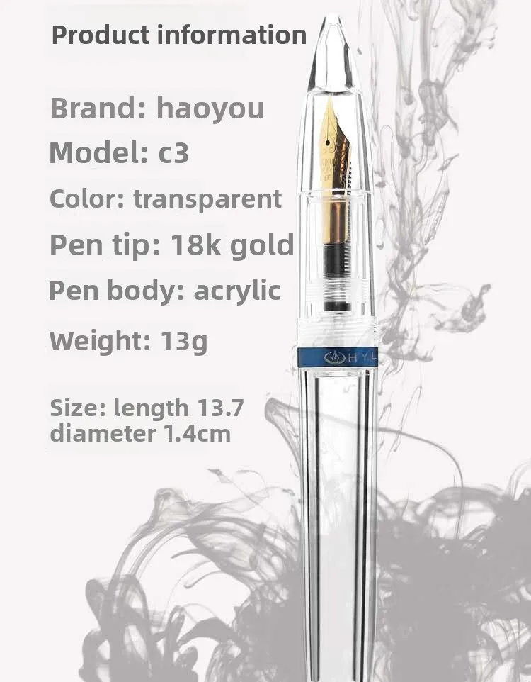 Acryl Transparent Stift Große Kapazität Können Tinte Bunte Stift Student Geschenk Box Set Schreiben Malerei Brunnen Stift Schule Liefert