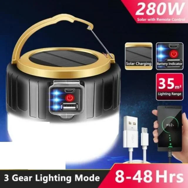 ESMARTER Outdoor Solar LED Camping Lichter USB Aufladbare Zelt Tragbare Laternen Notfall Lichter Für Angeln Grill Camping Beleuchtung 7