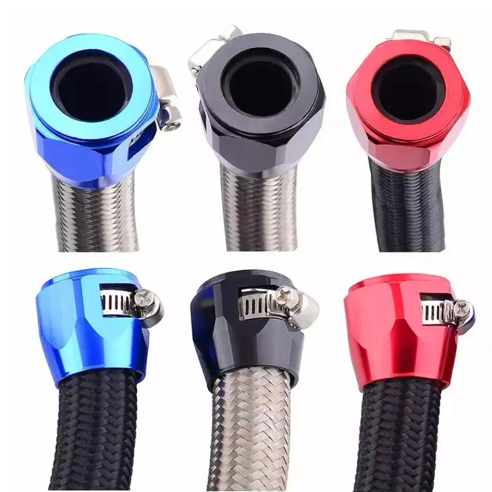 AN4 AN6 AN8 AN10 AN12 Fuel Line Clamp Radiator Modified Universal Fuel Pipe Clip Oil Pipe Holder Car Modification Accessories