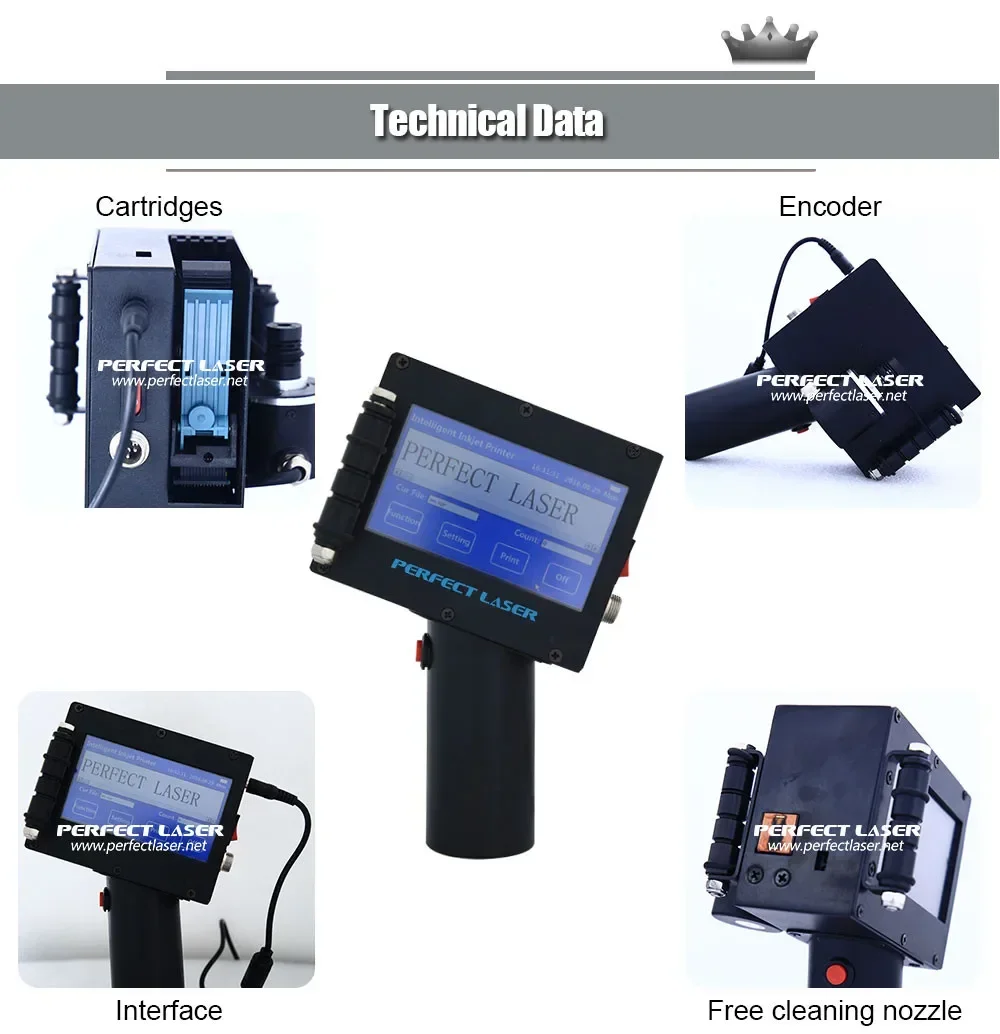 Perfect  Handheld Mini portable Color data time Inkjet Printer Batch Coding printing Machines Price for metal wood food