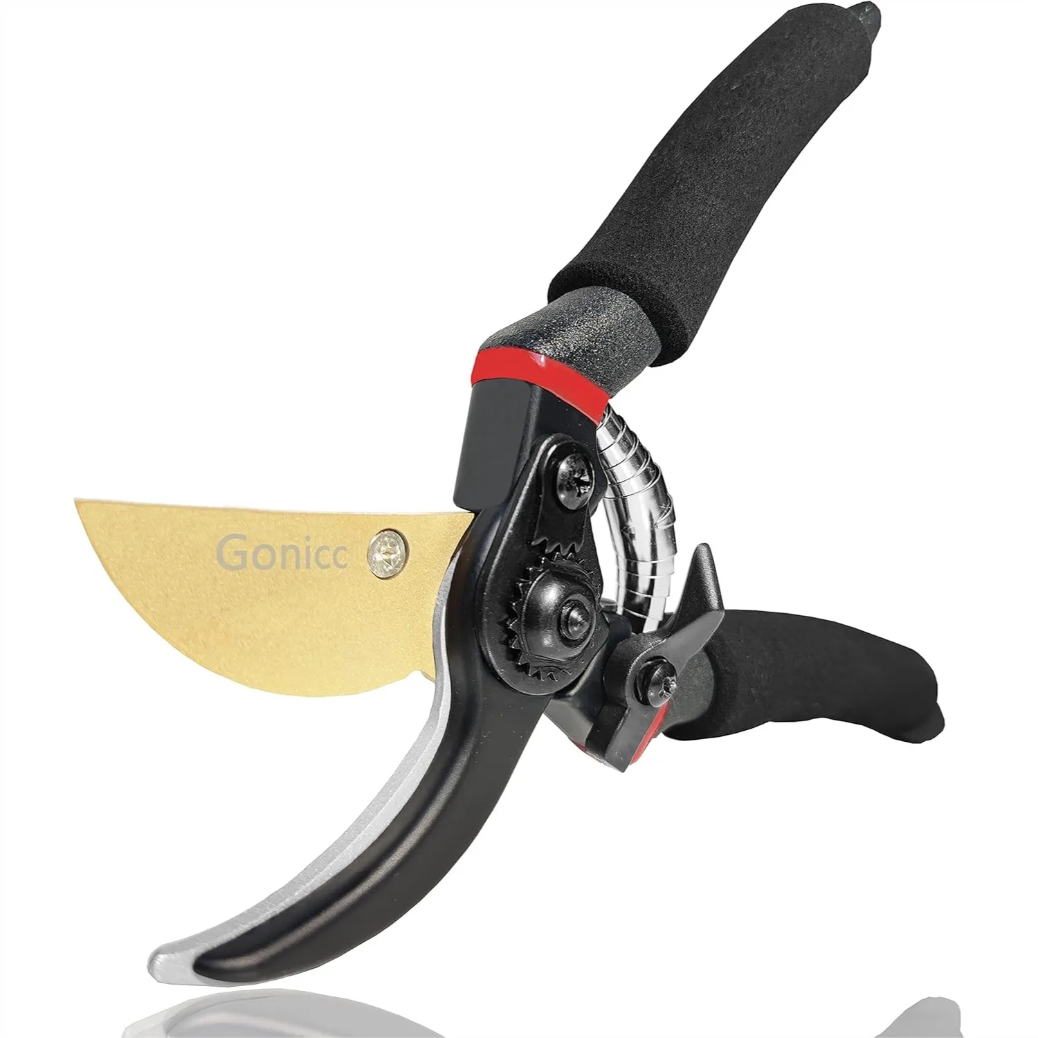 

Professional Titanium Bypass Pruning Shears, 8" Hand Pruners Garden Clippers for Heavy Duty Use