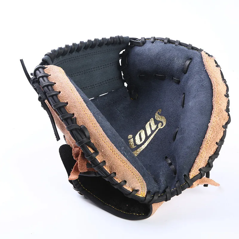 Men Sports Genuine Leather Baseball Catcher Gloves for Adult Traning Softball Practice Equipment 12.5\'\' Left Hand Catcher\'s Mitt