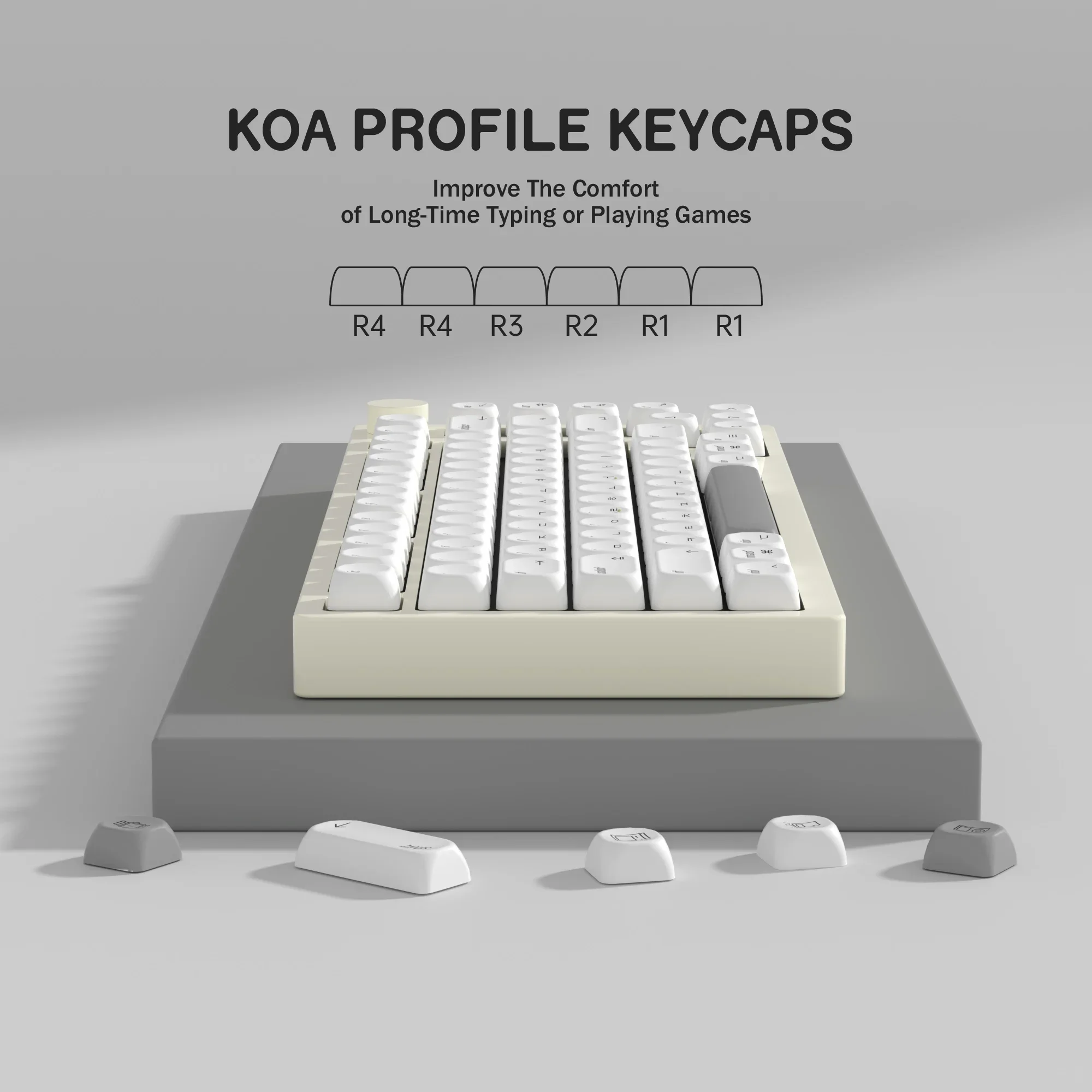 KBDiy Korean Keycap for Mechanical Gaming Keyboard Custom PBT KOA Profile MAC Apple Style Keycaps 138 for aula F87 F108 F99 Pro