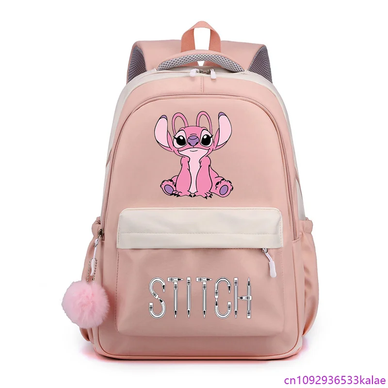 

Cute Cartoon Angel Backpack Girls School Large Capacity Rucksack High Quality Zipper Schoolbag Back to School Gift