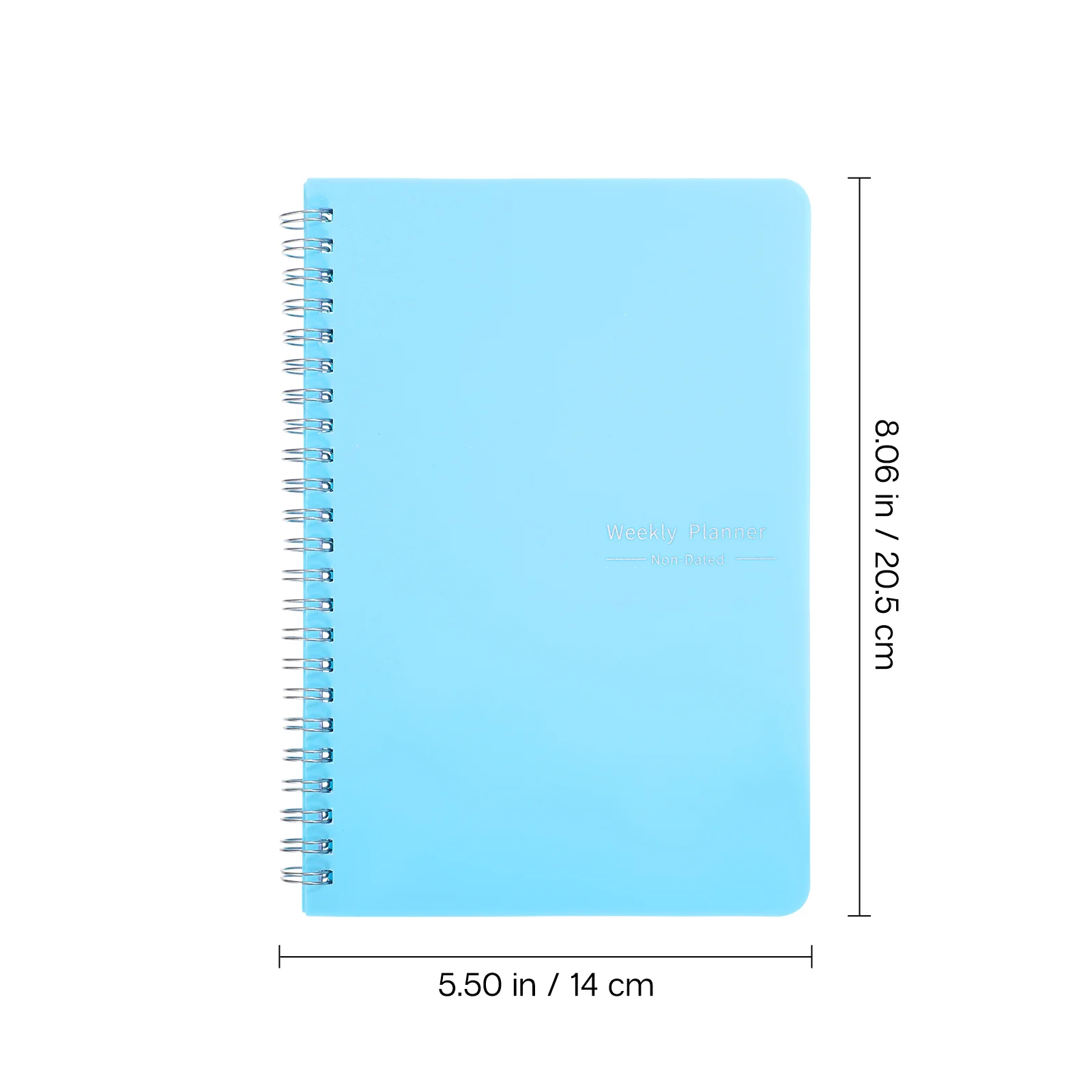 English Coil Book Notebooks for Work Campus Journaling Spiral Number Lined Week Planner Pp Journals Taking