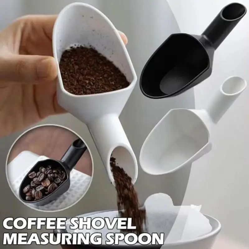 1Pcs Funnel Type Espresso Powder Shovel Coffee Bean Weighing Spoon Dispensing Tray Suit For Coffee Loose Tea Weighing