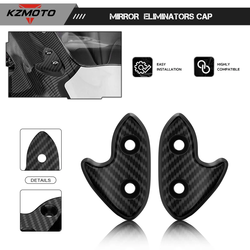 

Крышки отверстий под зеркала из карбона для мотоциклов R1 2015-2019, R1M 2016-2019, YZFR1, заглушки для зеркал на ветровом стекле