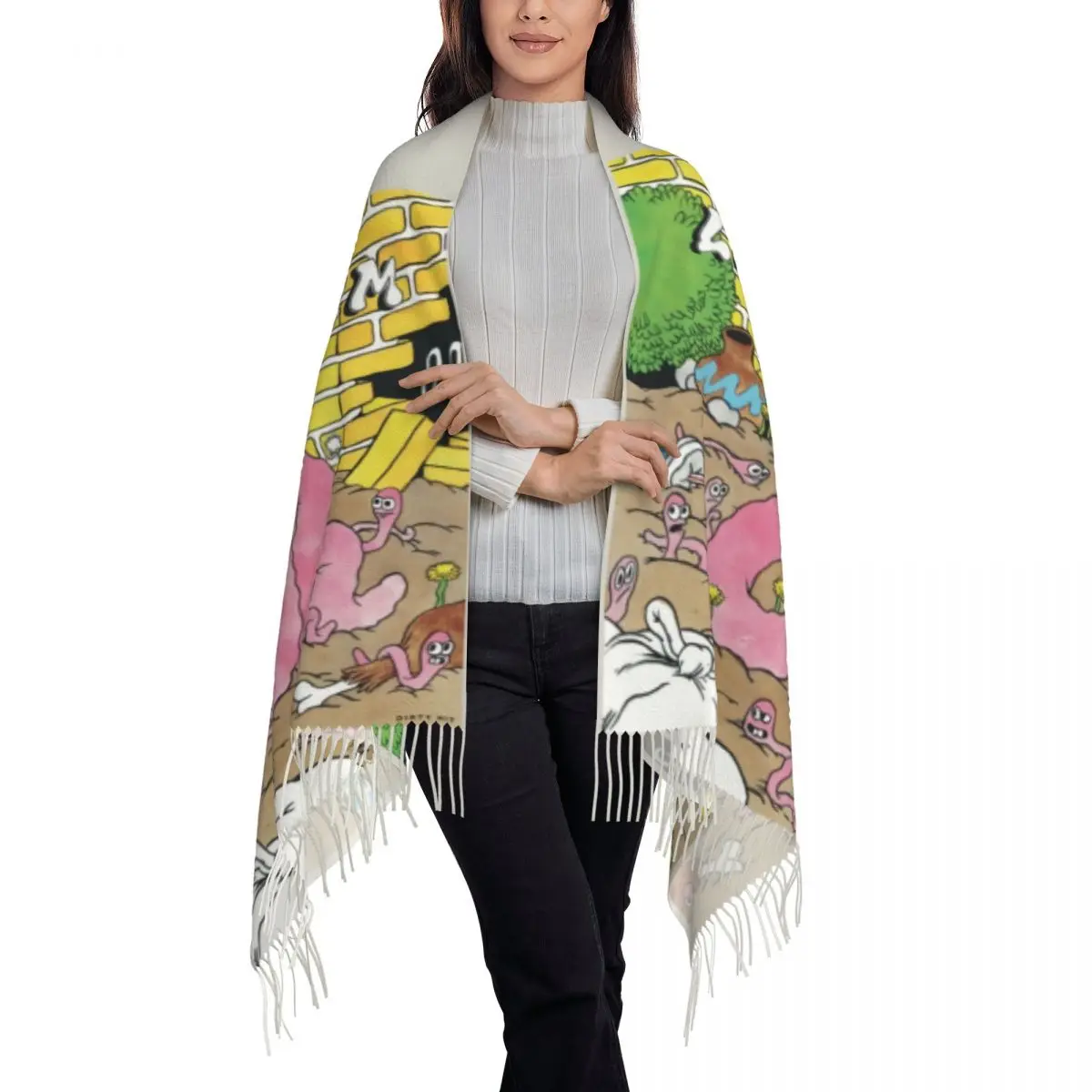 Custom Print Beabadoobee Poster Loveworm 90s Music Posters Scarf Men Women Winter Warm Scarves Shawls Wraps