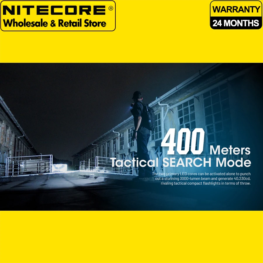 كشاف بحث تكتيكي NITECORE EDC29 6500 لومن فائق النحافة عالي الأداء EDC مصباح يدوي مدمج بقدرة 2500 مللي أمبير في الساعة بطارية ليثيوم أيون