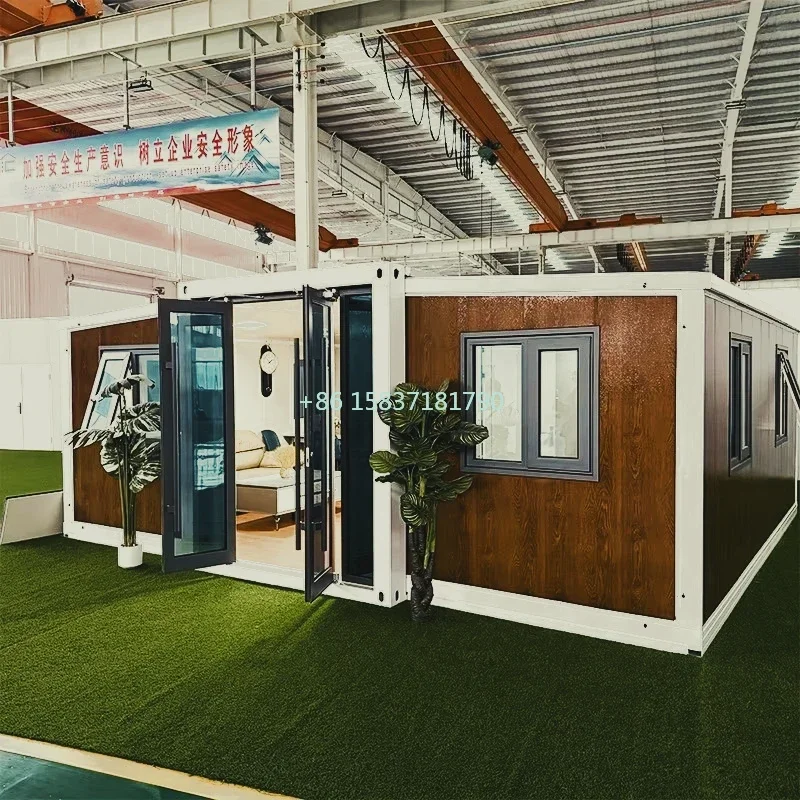 Prefabricated Folding Container House Expandable Container House Mobile Homes Modular Foldable Prefab House Container for US
