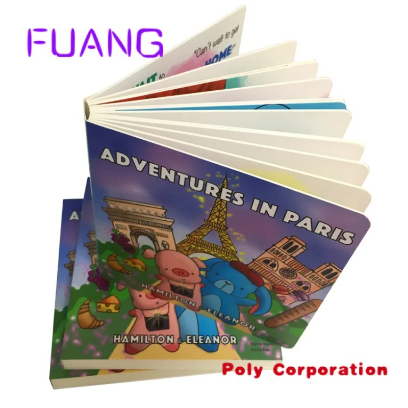 Custom  China Publisher Colorful Story Picture Printing Cardboard Children Board Book