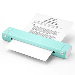 M08F Mini Homework Test Paper Inkless Office Portable A4 Thermal Error Printer Supports Thermal Paper 210/216MM