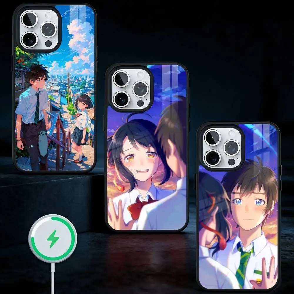 

Anime Your N-Name Phone Case For iPhone17,16,15,14,13 Plus,Pro Max Magnetic For Magsafe Wireless Charging