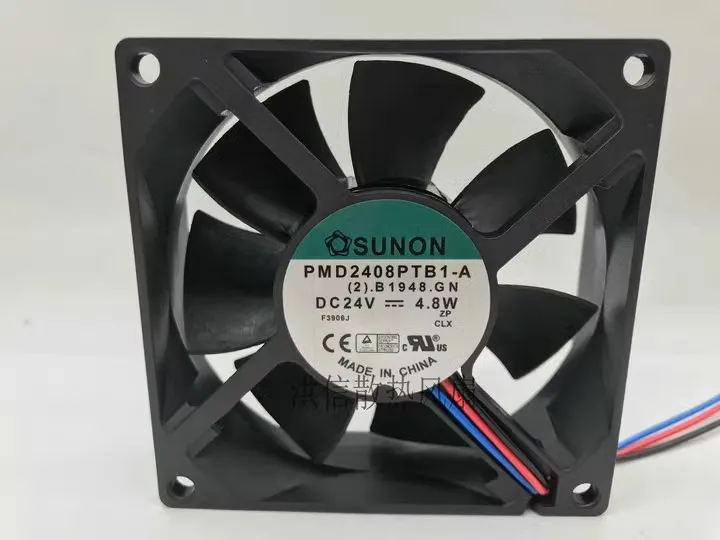 Free shipping original PMD2408PTB1-A DC24V 4.8W 8025 2-wire 3-wire inverter fan