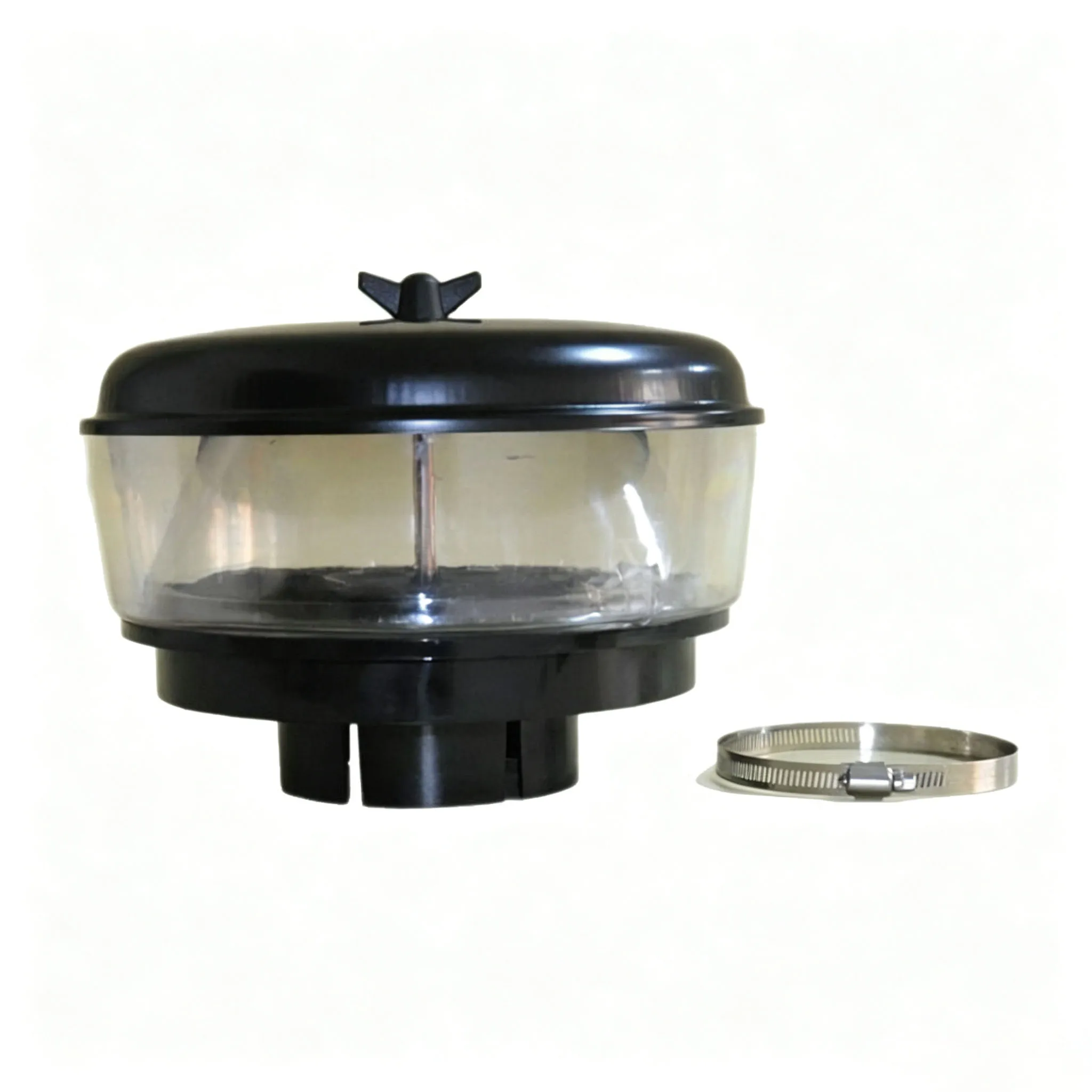 H000823 "Full-View" Air Intake Pre-Cleaner 140-340 CFM 4.52" Inlet Diameter 10.66" Body Diameter 7.68" Overall Height