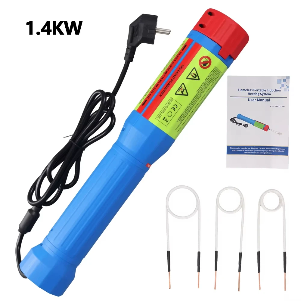Podofo 1100W~1800W Magnetische Inductie Verwarmingselement Schroefverwijderaar Roestige Schroeven Verwijderingsgereedschap Handheld Verwarmingsgereedschap Draadmoer Verwijderaar