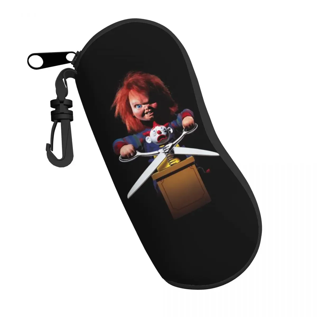 Horror Killer Chucky Eyeglass Glasses Case Women Men Soft Child's Play Movie Sunglasses Protective Box