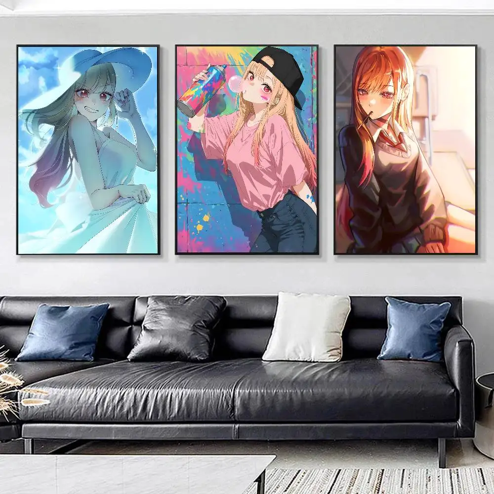 Kitagawa Marin My D-Dress-Up Darling Anime Posters HD Print Vintage Wall Art Decor for Home Study Room