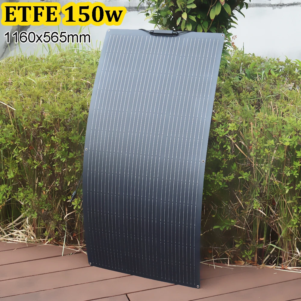 ETFE Panel słoneczny 400w 300w 200w 150w 80w Elastyczna wysoka wydajność 23% Panel fotowoltaiczny Camper RV Domowy dach Dioda bypass monokomórkowa Magazyn UE DHL Wysyłka — zdjęcie produktu 5