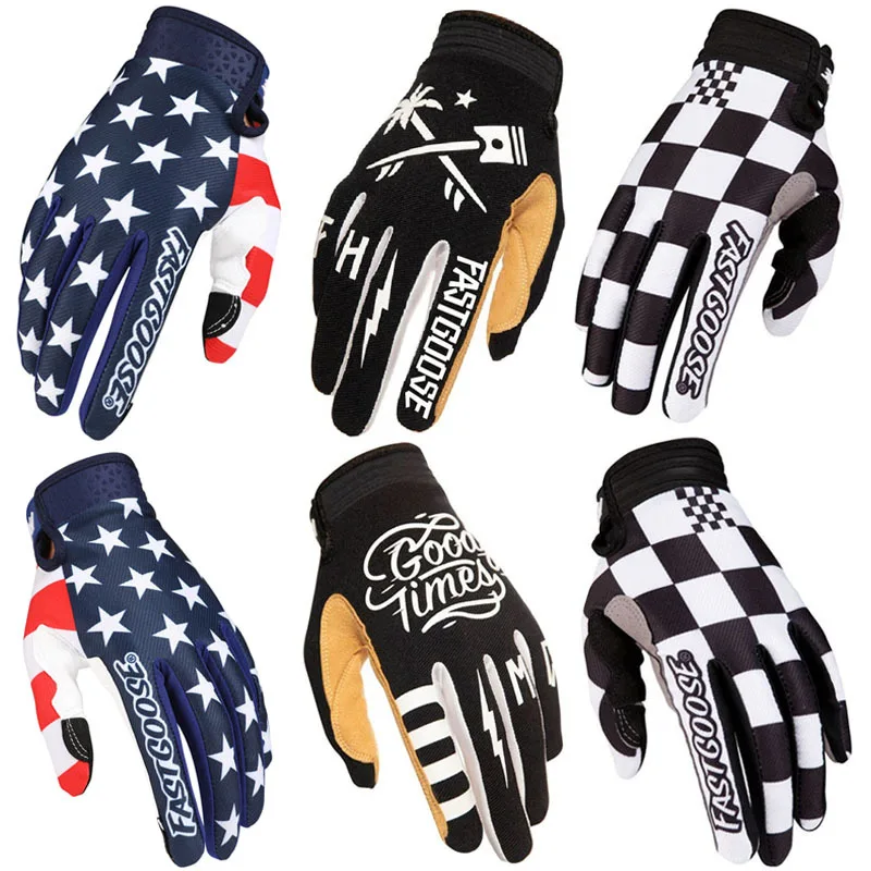 

American Flag Scrambling Motorcycle Racing Driver Gloves