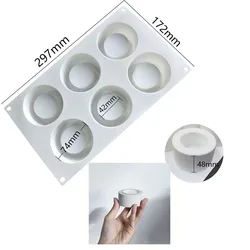 Round Candle Jar Silicone Mold DIY Concrete Aromatherapy Candle Storage Box Cement Plaster Resin Mold Home Decoration Artifact