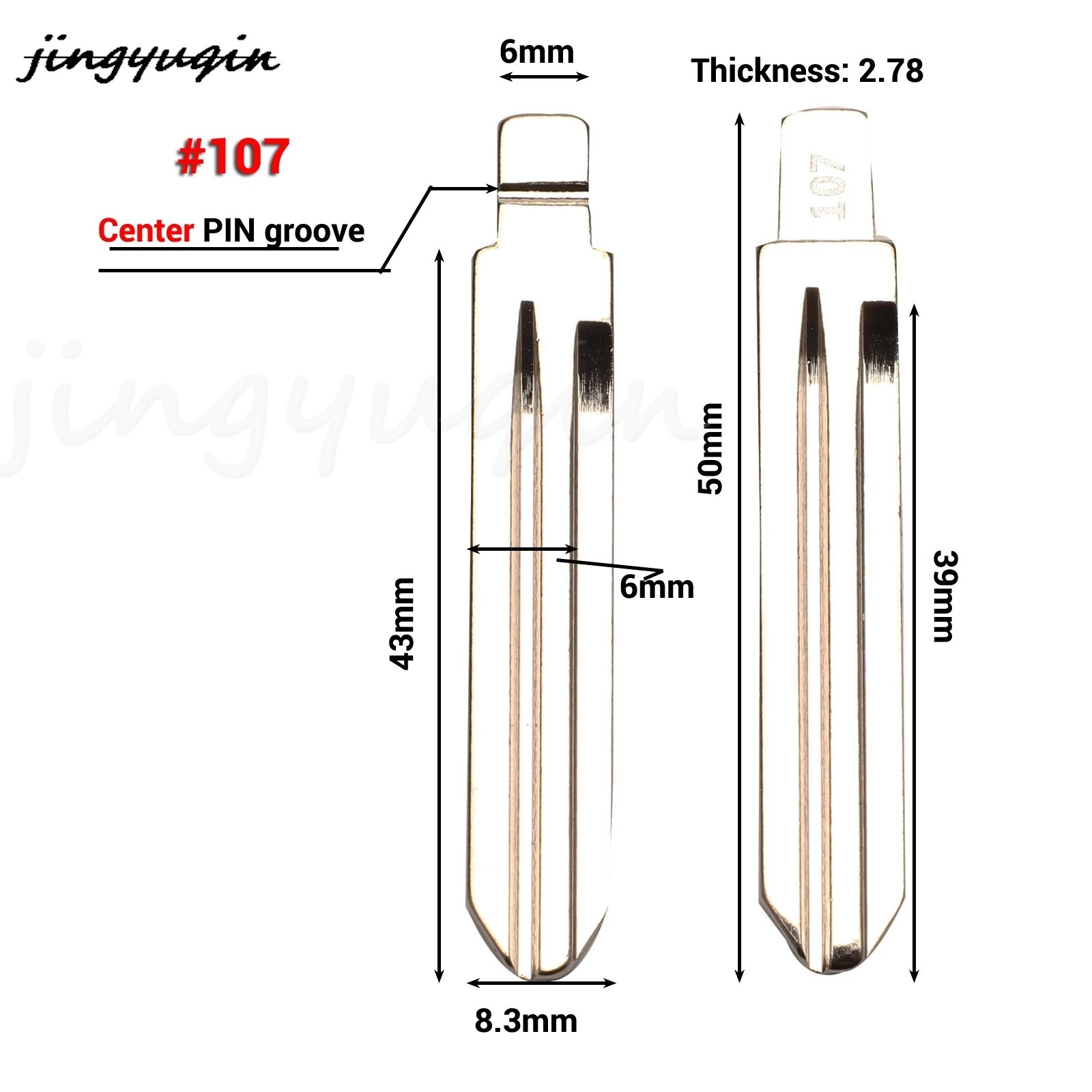 

jingyuqin #107 Remote Car For Hyundai Tucson Accent Getz Matri Sonata Santa Fe Kia Hyn14rfh Kd Flip Key Blade