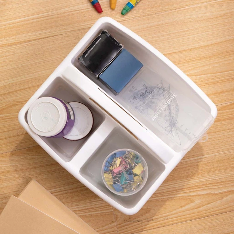 Nhựa Chia Rổ Thùng Hộp Đa Năng Gia Đình Trẻ Nghệ Thuật Thủ Công Giá Đỡ Caddies Dropship
