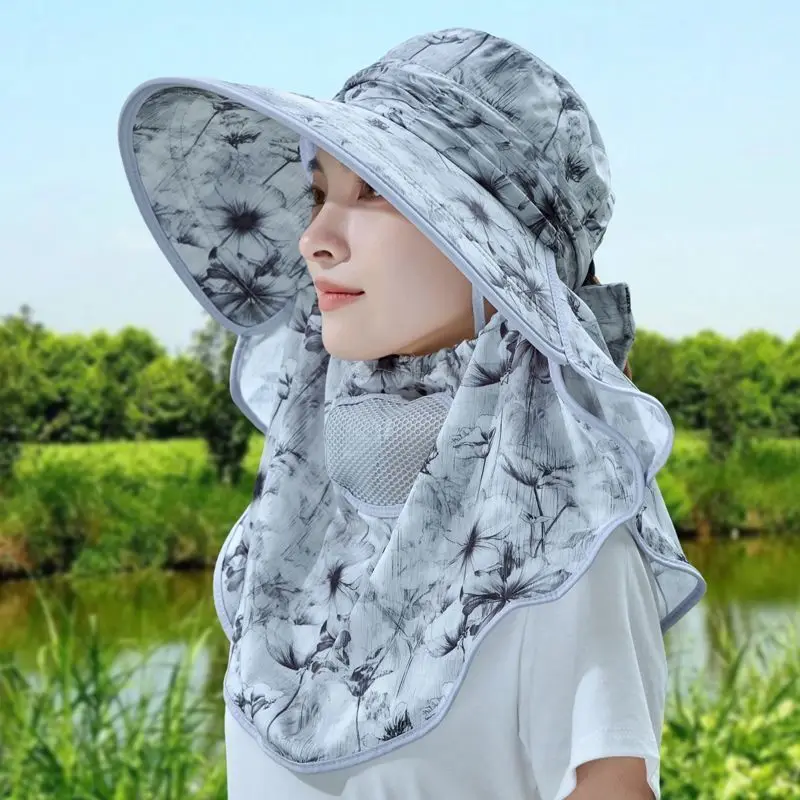 

Summer Sunscreen Outdoor Hat Mask Face Cover New 2025