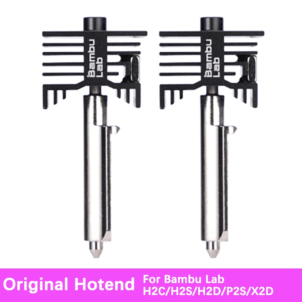 Official Original Hotend For Bambu Lab X2D P2S H2C H2D H2S 0.4/0.6/0.8mm Hardened Steel Nozzle For Bamboo X2D HF Hot End